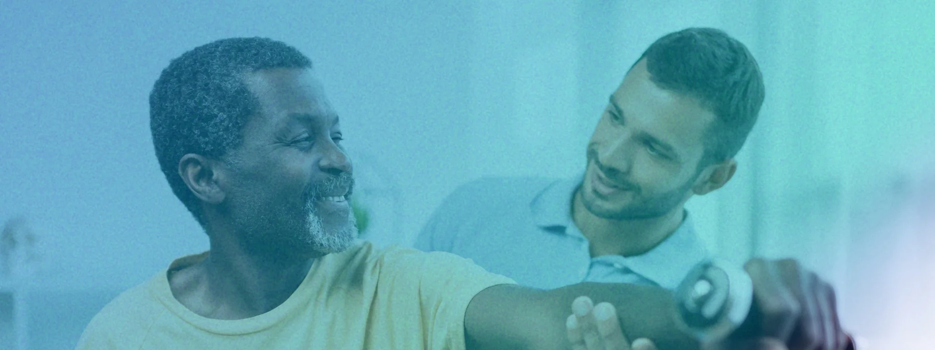 Everett physical therapist helps patient with arm strength